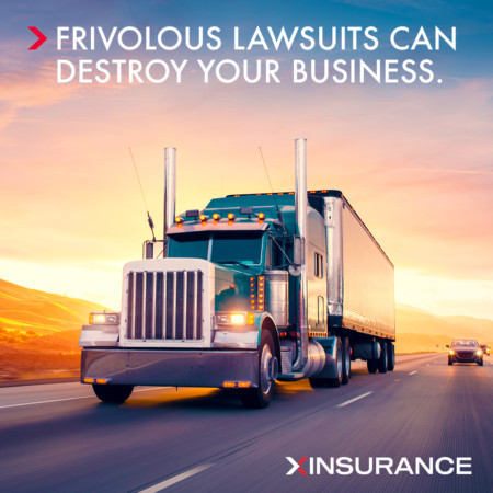 commercial trucking insurance - 18 Wheeler on freeway